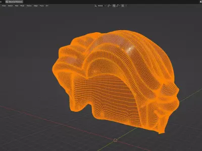 Custom3Dprint Minifigure Accessory - Minifigure Hair S2 - 060 3D print model