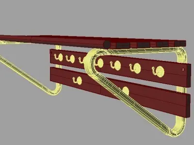 Model Clothes tree shoe 3D model