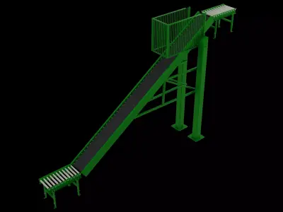 Conveyor Belt Rack 3D model