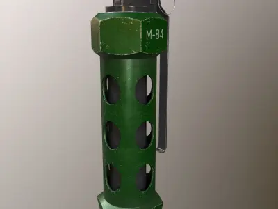 FLASHBANG MODEL plastic bottle with holes Free low-poly 3D model
