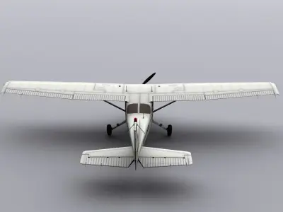 Cessna 172  Low-poly 3D model