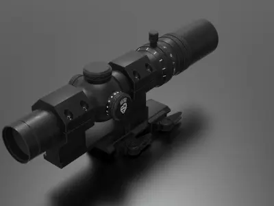 Nightforce ATACR LPVO Low-poly 3D model