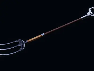 Pitchfork Free low-poly 3D model