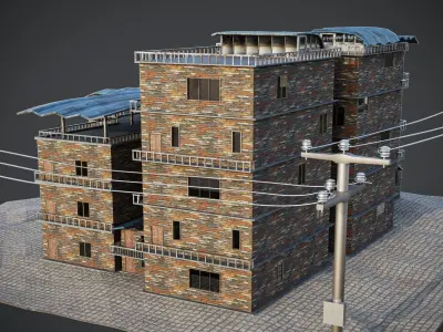 building Low-poly 3D model 11
