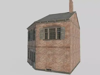 18th century architecture urban housing 3D model