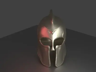 ancient greek helmet 3D print model
