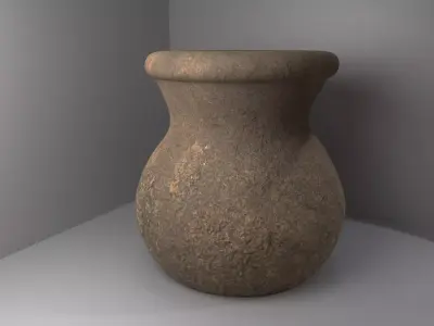 Stone antique vase 3D model