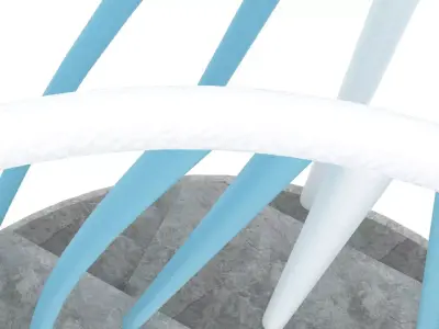 Industrial Anchor Platform With Railings 3D model