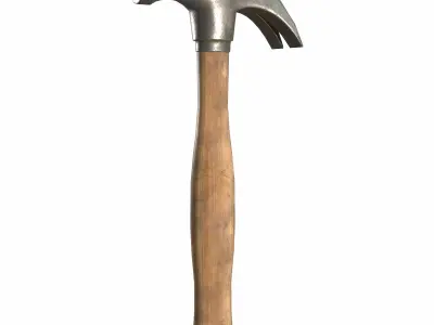 Hammer Low Poly  Low-poly 3D model