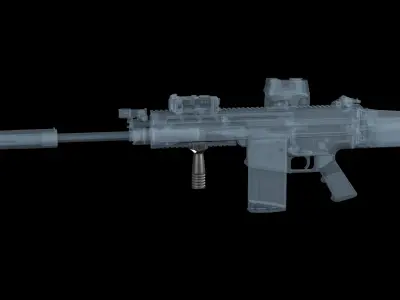 ERGO Pop Bottle Vertical Forward Grip Low-poly 3D model