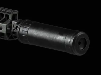 Daniel Defense SoundGuard SG-30 Low-poly 3D model