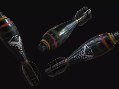 Gameready Atom Bomb Free low-poly 3D model