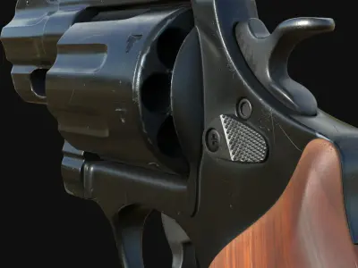 Magnum gun 3D model