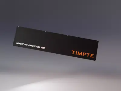 Timpte-Style Full Width Mudflap Low-poly 3D model