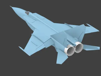 mig-25 foxbat 3D print model