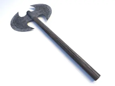 medieval axe 3D model get