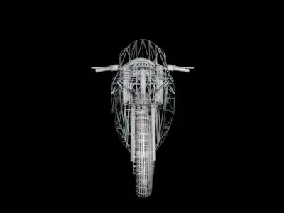 Suzuki GSX-R 1000 Low-poly 3D model