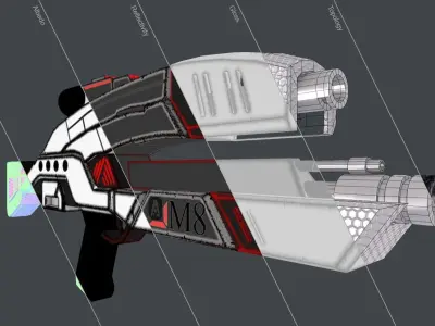 M-8 Avenger  Low-poly 3D model