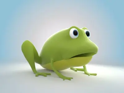 Cartoon Frog 3D model
