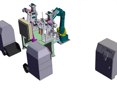 Robotic automatic welding machine 3D model