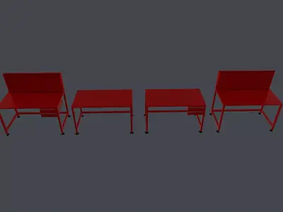 work bench Low-poly 3D model buy
