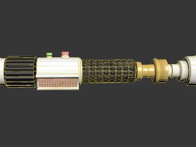 Lightsaber     Obi Wan Kenobi Free 3D model