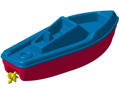 Toy Boat 3D print model
