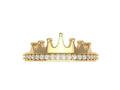 Crown Wedding Ring  3D print model