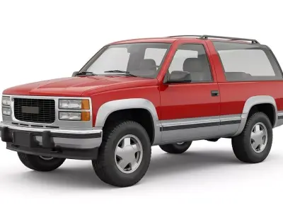 Vintage Full Size 2 Door SUV 3D model