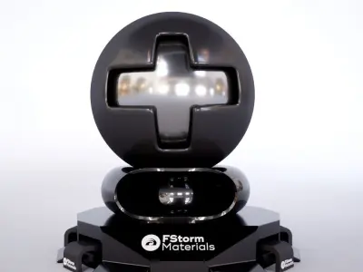 Huge Material Pack Fstorm with shader ball 3D model