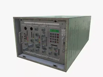 Radio unit 1 Low-poly 3D model