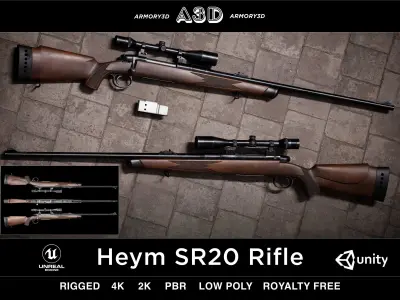Last of Us Weapons Pack Game Ready PBR Rigged AAA Low-poly 3D model