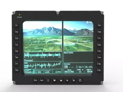 Military Rugged Display 3D model