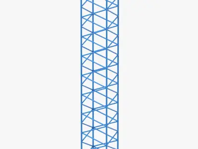 Crane F Intermediate Section 12m Blue1 3D model
