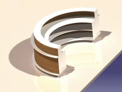 BANK TABLE DESIGN Free 3D model