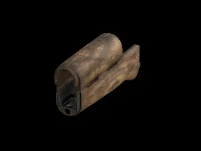 AK - Handguard - AKM-WOOD Low-poly 3D model
