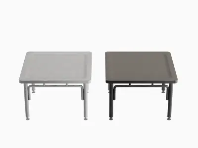 Steel Table Colored 05 Low-poly 3D model
