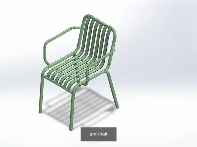 coffe chairs 3D Model Pack
