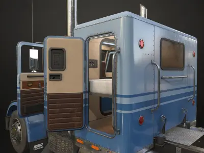 Semi Truck Mega Pack Low-poly 3D model