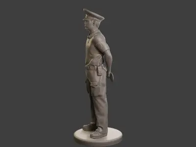 Male Slovac Traffic Police STP 001 3D print model