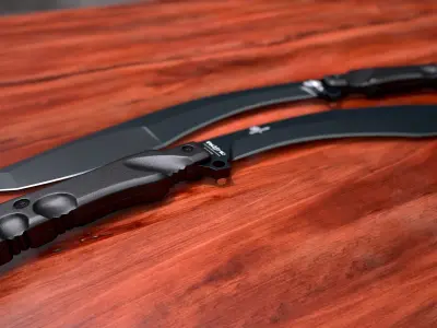 Fox Military Extreme Tactical Kukri Low-poly 3D model