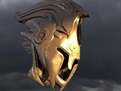 Spartan Solar helmet 3D model