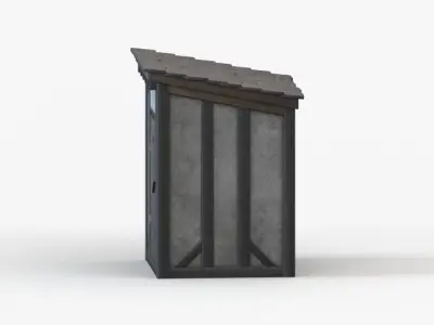 Medieval Toilet Free 3D model