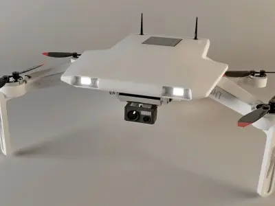 Quadcopter 3D model by shariy-alexander1