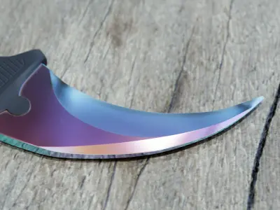 Karambit knife CS GO    Low-poly 3D model