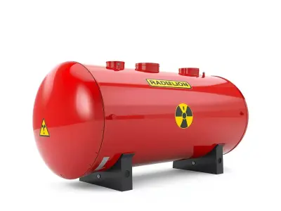 Radiation Tank model pack with PBR textures Low-poly 3D model