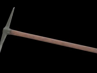 Pickaxe Low-poly 3D model