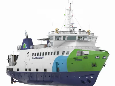 Passenger ferry 3D Model Pack