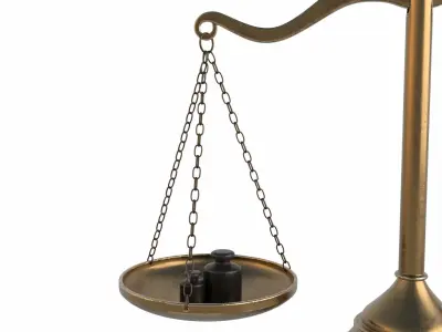 Scales balance scale 3D model
