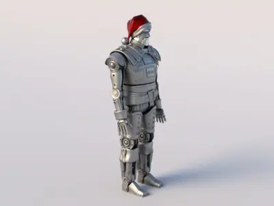 Robot Santa Claus 3D model